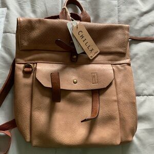 Chillx Women's Stylish Tan Backpack
